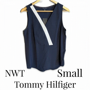Tommy HILFIGER NWT Small Navy Tank Blouse